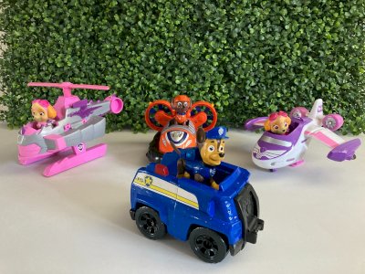 1224⚜️ Toy Set of Four Paw Patrol Vehicles Paw Patrol Figures