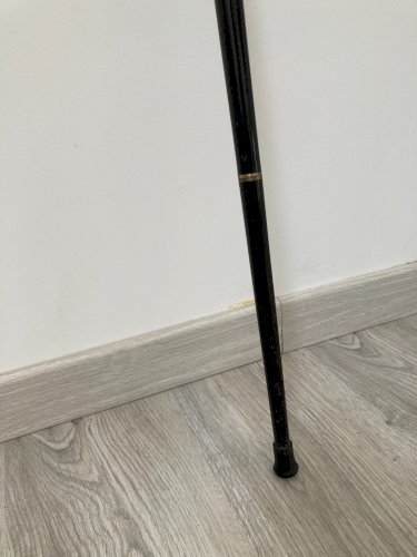 1225⚜️ Ancienne Canne Tête de Canard Avec Système se Dévisse en Laiton Haut 90Cm