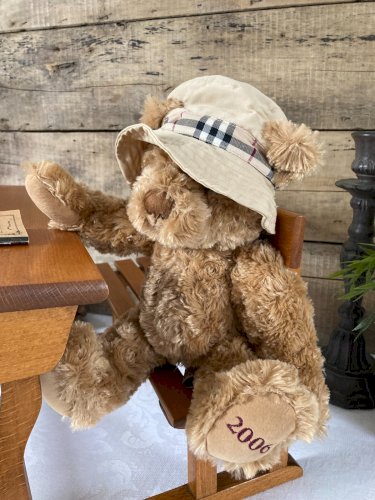 1225⚜️ Peluche Doudou De Collection Ours Burberry Fragrances Année 2006