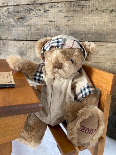 1225⚜️ Peluche Doudou De Collection Ours Burberry Fragrances Année 2007