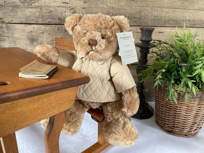 1225⚜️ Peluche Doudou De Collection Ours Burberry Fragrances Année 2008