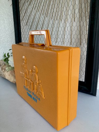 125⚜️ Ancienne Boite à Outils Kit Valisette Fisher Price Année 1977 Ref 924