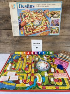 126⚜️ Ancien Jeu de Société Le Destins Un Jeu D'astuce et de Chance MB Vintage