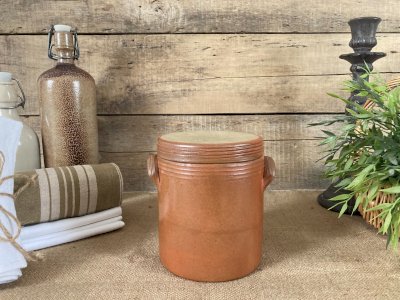 126⚜️ Ancien Pot à Cornichon en Grés Made In France Hauteur 15 Cm