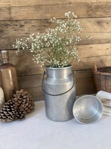 126⚜️ Vintage Aluminum Milk Can Height 23 cm