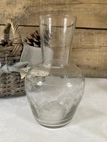 126⚜️ Déco Ensemble Carafe en Verre Avec Verre à Eau Hauteur 18 Cm