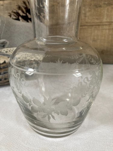 126⚜️ Déco Ensemble Carafe en Verre Avec Verre à Eau Hauteur 18 Cm