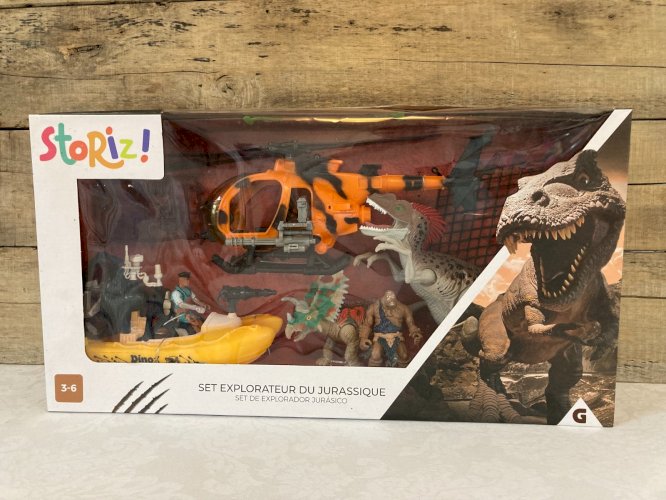 126⚜️ Jouet Jeu Set Explorateur Jurassique Figurine Dinosaure Gifi Neuf