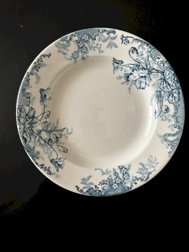 13 assiettes creuses Terre de fer Cyclamens Louis Graves