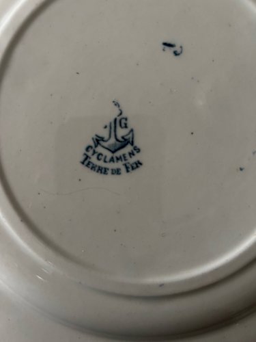 13 assiettes plates Terre de Fer Louis Graves