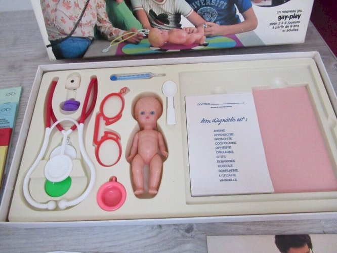 15⚜️ Ancien Jeu De Société Allo Docteur Editions Gay-Play Complet Vintage