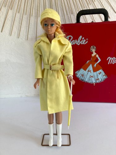 15⚜️ Ancienne Poupée Barbie Midge + Valise Japan Made In France Mattel 1962