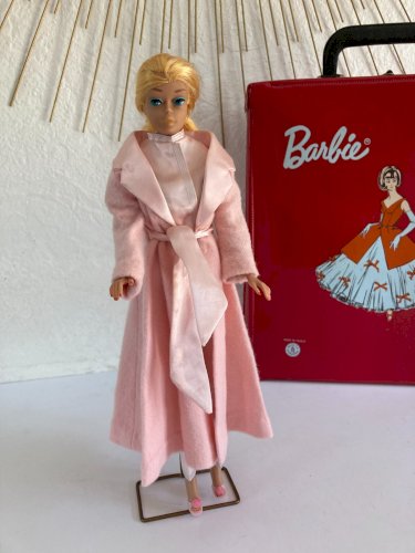 15⚜️ Ancienne Poupée Barbie Midge + Valise Japan Made In France Mattel 1962