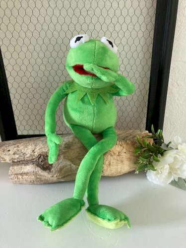15⚜️ Peluche Doudou Grenouille Disney Store Bras & Jambes Articulés H 23Cm Assis