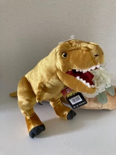 15⚜️Peluche Doudou Jurassic Park T-Rex 30 eme Neuf Avec Étiquette H30 Cm Nicotoy