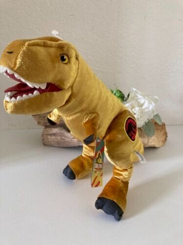 15⚜️Peluche Doudou Jurassic Park T-Rex 30 eme Neuf Avec Étiquette H30 Cm Nicotoy