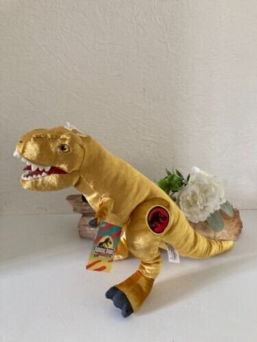 15⚜️Peluche Doudou Jurassic Park T-Rex 30 eme Neuf Avec Étiquette H30 Cm Nicotoy
