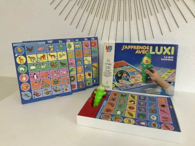 16⚜️ Old MB Board Game I Learn With Luxi The Bright Quiz Year 1985