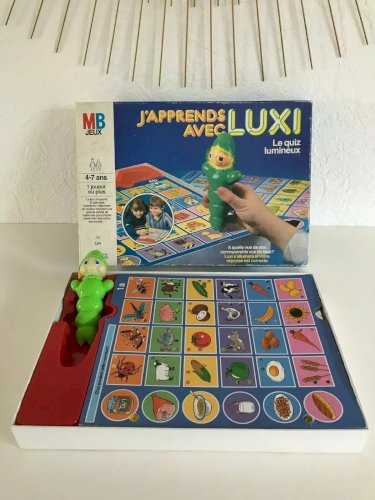 16⚜️ Ancien Jeu de Société MB J'apprends Avec Luxi Le Quiz Lumineux Année 1985