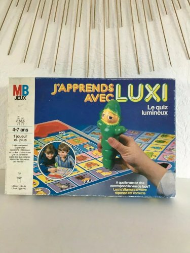 16⚜️ Ancien Jeu de Société MB J'apprends Avec Luxi Le Quiz Lumineux Année 1985