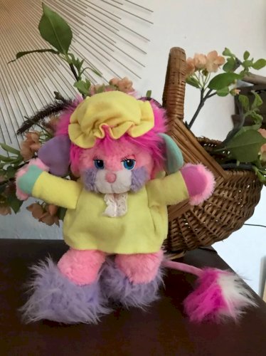 16⚜️ Ancienne Peluche Doudou Popples Polochon Mattel Vintage Authentique