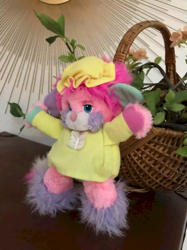 16⚜️ Ancienne Peluche Doudou Popples Polochon Mattel Vintage Authentique