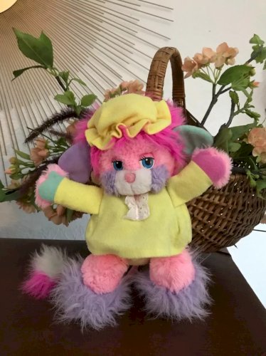 16⚜️ Ancienne Peluche Doudou Popples Polochon Mattel Vintage Authentique