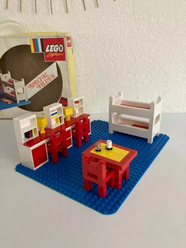 16 ⚜️ Jouet Lego System Réf 262 Ensemble Chambre D'enfant Vintage Boite + Notice