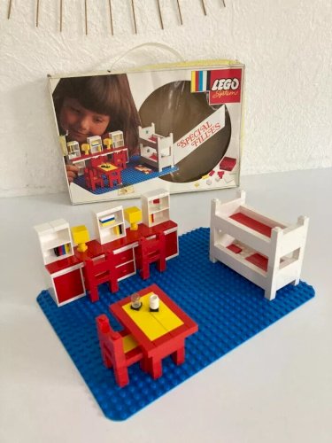 16 ⚜️ Jouet Lego System Réf 262 Ensemble Chambre D'enfant Vintage Boite + Notice