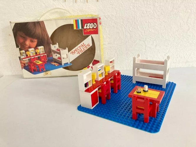 16 ⚜️ Jouet Lego System Réf 262 Ensemble Chambre D'enfant Vintage Boite + Notice