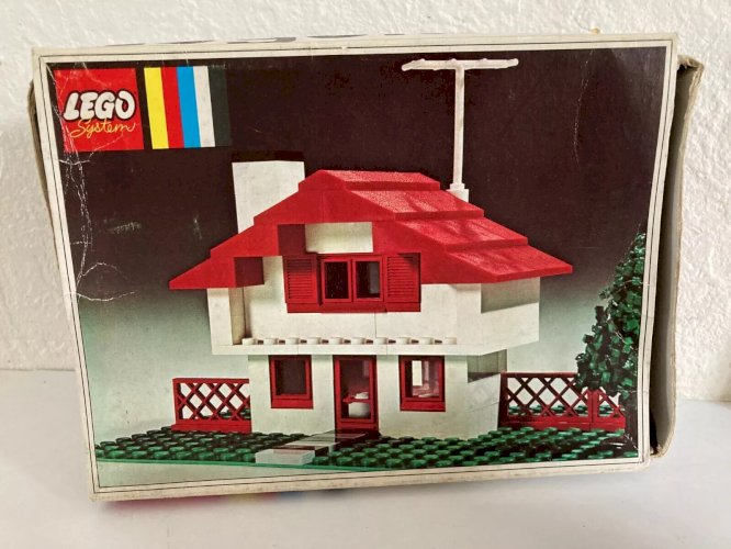 16⚜️ Jouet Lego System Réf 349 Legoland Le Chalet Vintage Vendu Boite + Notice