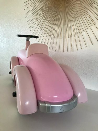 16⚜️ Jouet Voiture Enfant Véhicule Rose Baghera Porteur Auto Longueur 76 Cm