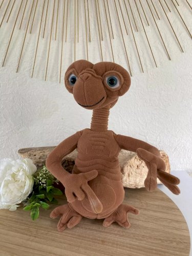 16⚜️ Peluche Doudou E.T l'extra-Terrestre Universal Toysrus Hauteur 30 Cm