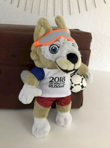 16⚜️ Peluche Mascotte Officielle Fifa 2018 Russie Coupe du Monde Foot Zabivaka