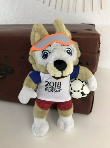 16⚜️ Peluche Mascotte Officielle Fifa 2018 Russie Coupe du Monde Foot Zabivaka