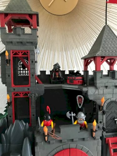 17 ⚜️ Jouet Playmobil Le Château, La Forteresse du Dragon Rouge Réf: 3269