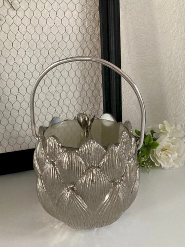 19⚜ Ancien Seau à Glace en Forme D'artichaut Vintage Année 1970 Par Freddo Therm