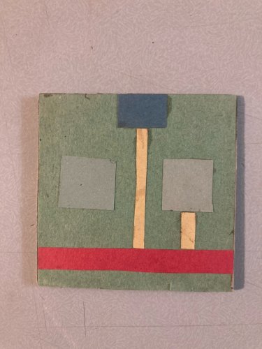 1950  Collage École Américaine Art A Identifier Atelier Mixte XXe Usa