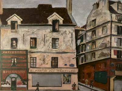 1950 Painting Paris Art Brut Naïf To Identify Old Raoul Thomas