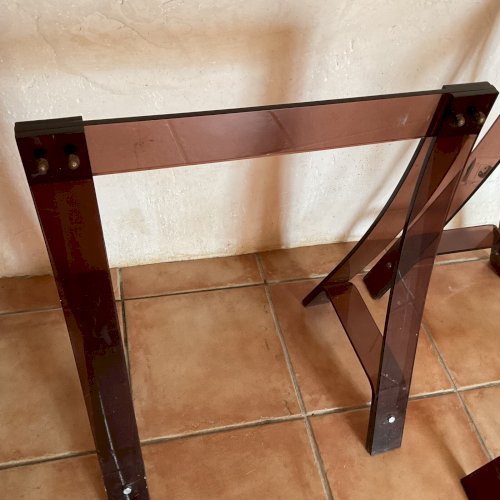 1970 MICHEL DUMAS MAHEY PERGAY TRETEAUX BUREAU TABLE POST-MODERNISTE SPACE-AGE