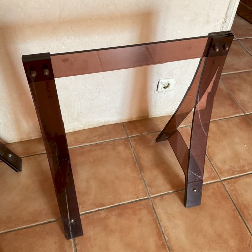 1970 MICHEL DUMAS MAHEY PERGAY TRETEAUX BUREAU TABLE POST-MODERNISTE SPACE-AGE