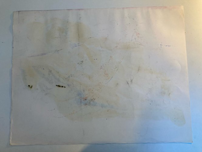 1970  Peinture Gouache Art Corps Nu Nue Femme Erotique A Identifier