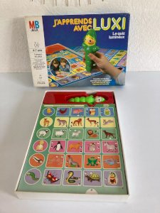 2 ⚜️ Ancien Jeu De Société MB J'apprends Avec Luxi Le Quiz Lumineux 1985 Complet