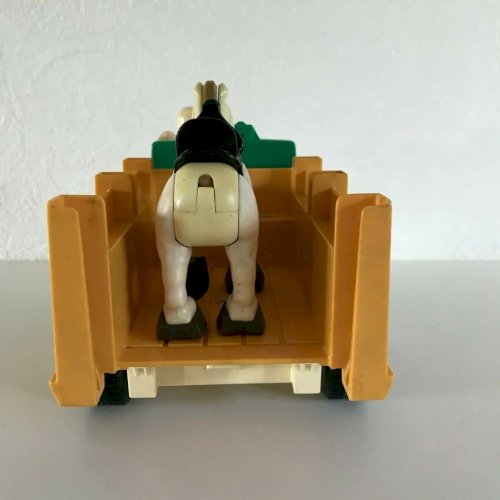 2 ⚜️  Ancien Véhicule Camion Cowboy Rodeo Rig Fisher Price Réf 330 Vintage 1979