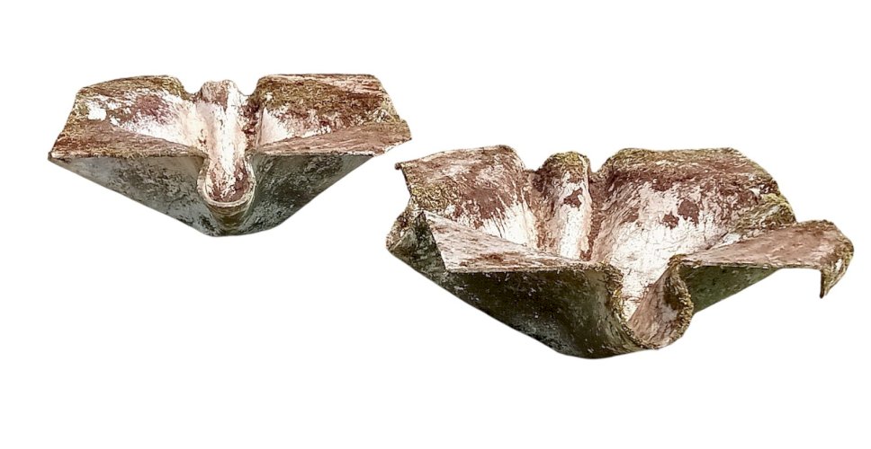 2 Ancienne Grande Vasque Jardinière Mouchoir Willy Guhl 1960 Déco Jardin Design