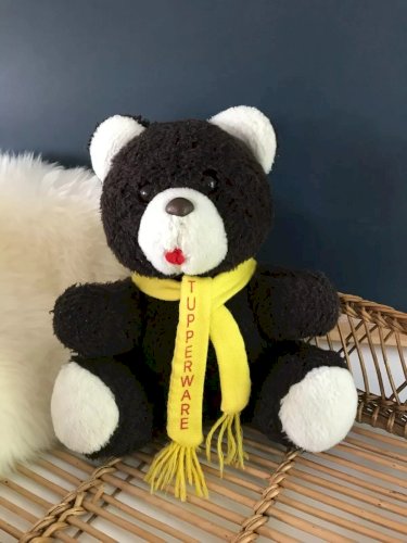 2 ⚜️ Ancienne Peluche Doudou Tupperware Nounours Ourson Vintage