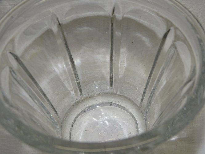 - 2 ANCIENS POTS A CONFITURE EN VERRE FORME CONIQUE COLLECTION DECO CUISINE   D