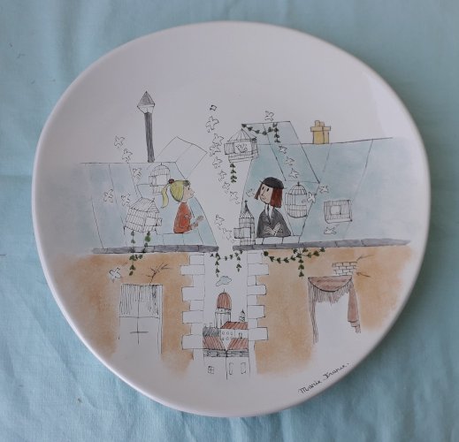 2 assiettes amoureux de Peynet