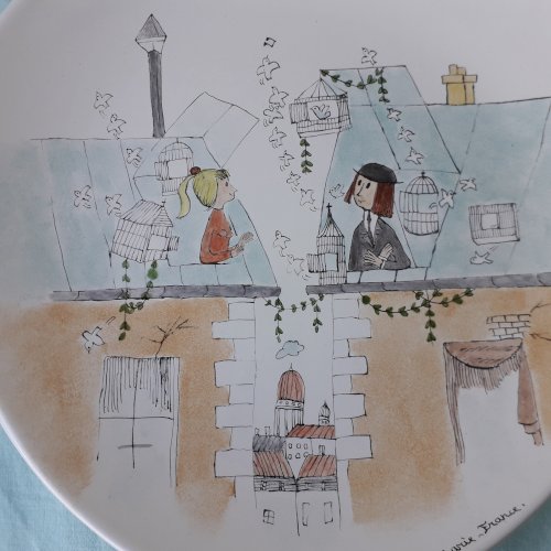 2 assiettes amoureux de Peynet