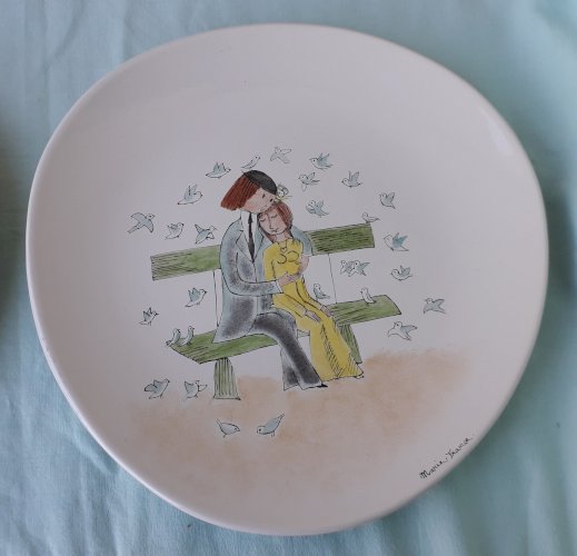 2 assiettes amoureux de Peynet